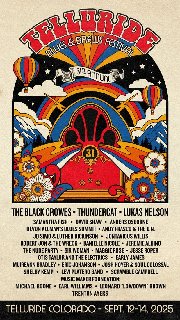 Take Home The 2025 Festival Poster — Telluride Blues & Brews Festival